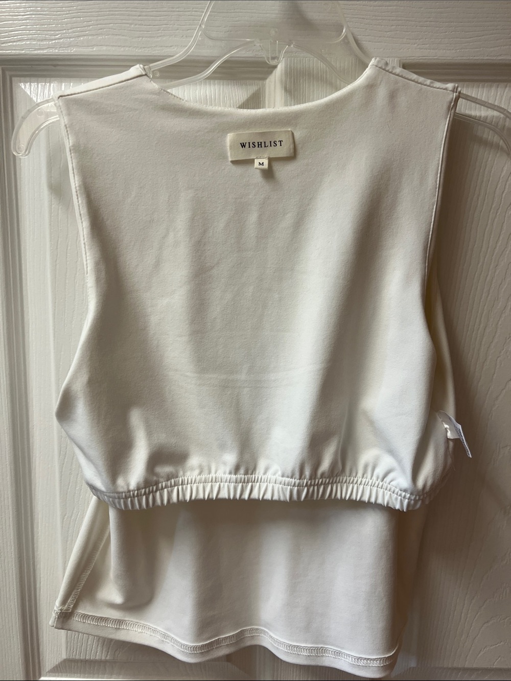 Wishlist White Scoop Neck Tank Top - Picture 3 of 5